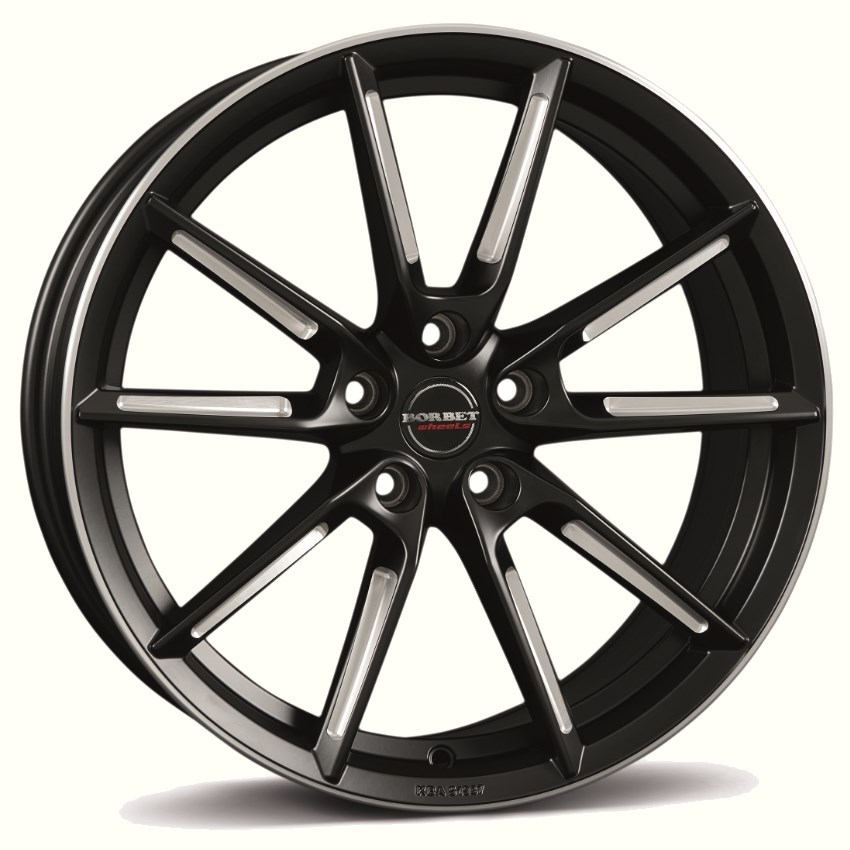 BORBET LX ZWART MAT GEPOLIJST 496674